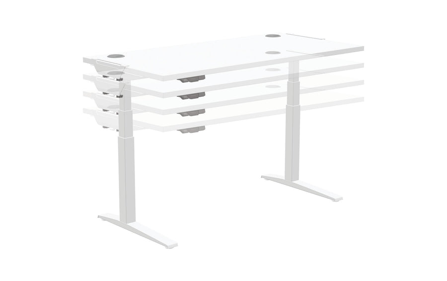 Fellowes Piano del tavolo Levado 160 x 80 cm, Bianco
