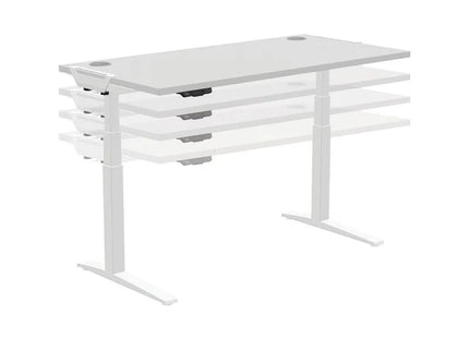 Fellowes Tischplatte Levado 140 x 80 cm, Grau