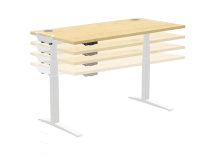 Fellowes Tischplatte Levado 140 x 80 cm, Ahorn
