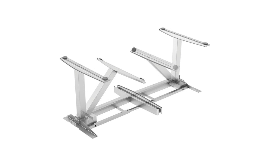 Fellowes Struttura sit-stand Levado senza piano del tavolo, Argento