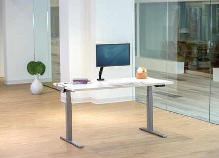 Fellowes Steh- & Sitzgestell Levado ohne Tischplatte, Silber