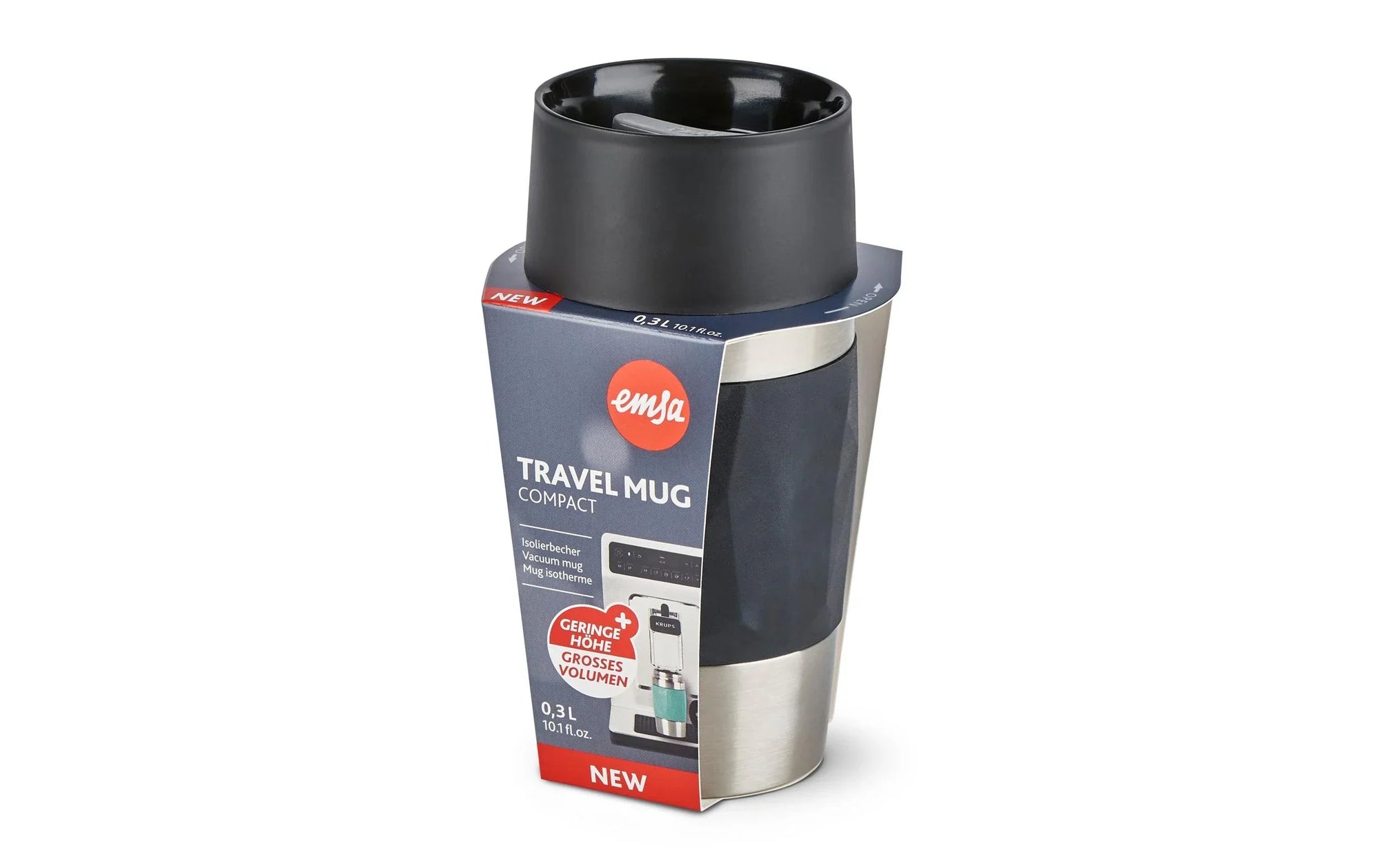 Mug isotherme Emsa Compact 300 ml, noir