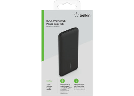 Belkin Power Bank Boost Charge 3-Port 10000 mAh, Black