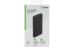 Banque d'alimentation Belkin Boost Charge 3 ports 10 000 mAh, noir