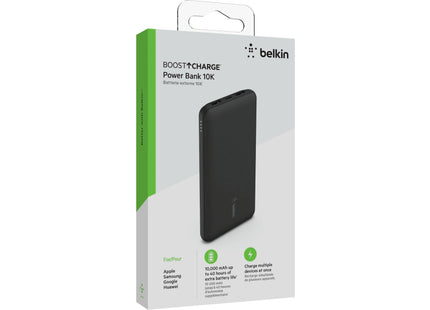 Belkin Power Bank Boost Charge 3-Port 10000 mAh, Black