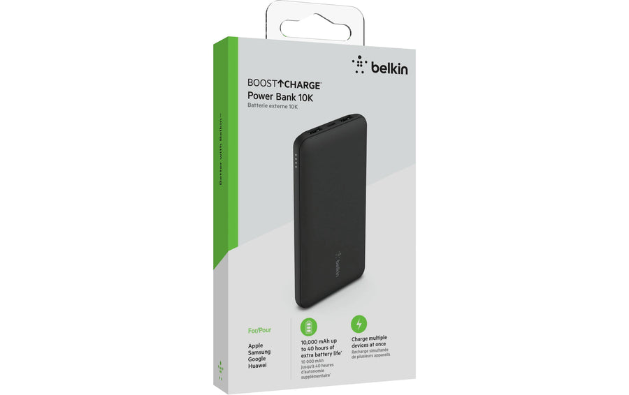 Belkin Power bank Boost Charge 3-Port 10000 mAh, Nero