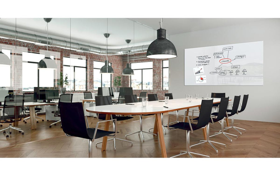 Sigel magnetic glass board Artverum S 240 x 120 cm, white