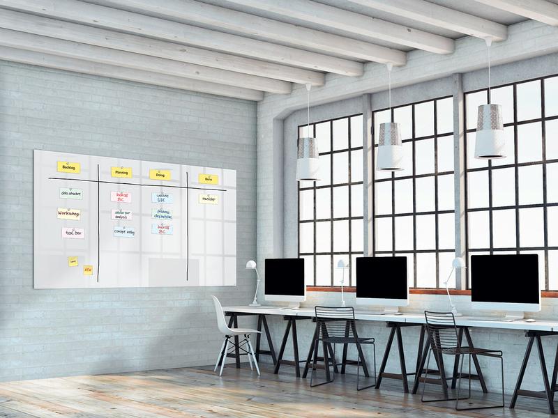 Sigel magnetic glass board Artverum S 240 x 120 cm, white