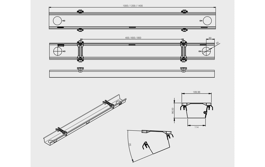 Actiforce Canalina passacavi Click Nero