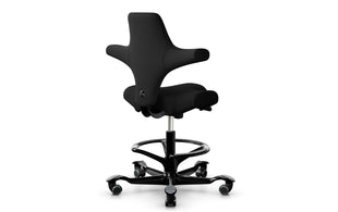 HÅG Bürostuhl Capisco 8106 mit Fussring Schwarz