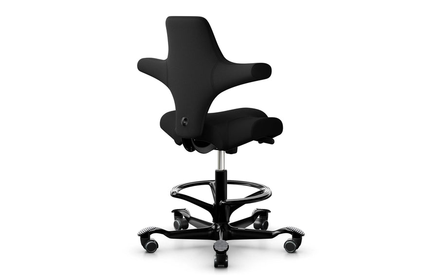 HÅG Sedia da ufficio Capisco 8106 con anello poggiapiedi Nero