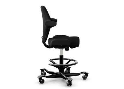 HÅG Bürostuhl Capisco 8106 mit Fussring Schwarz
