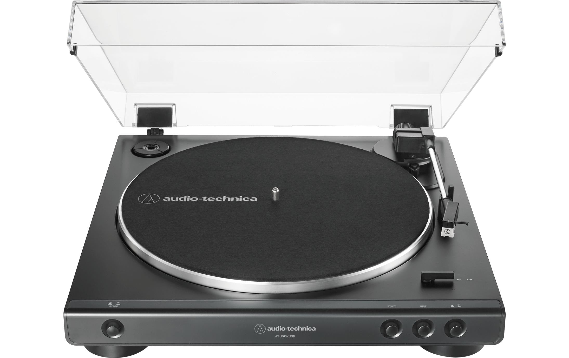 Audio-Technica Plattenspieler AT-LP60XUSB Schwarz/Grau