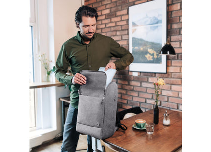 DICOTA sac à dos pour ordinateur portable Eco MOTION 15,6 ", gris clair