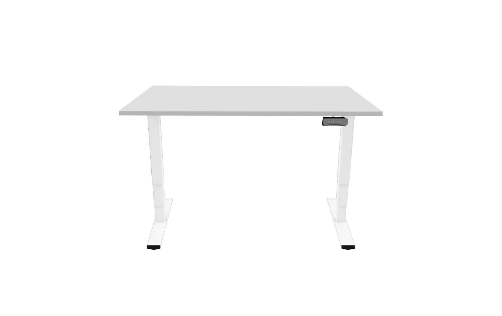Contini Tisch RAL 9016 1.6 x 0.8 m Weiss mit Grauer Tischplatte
