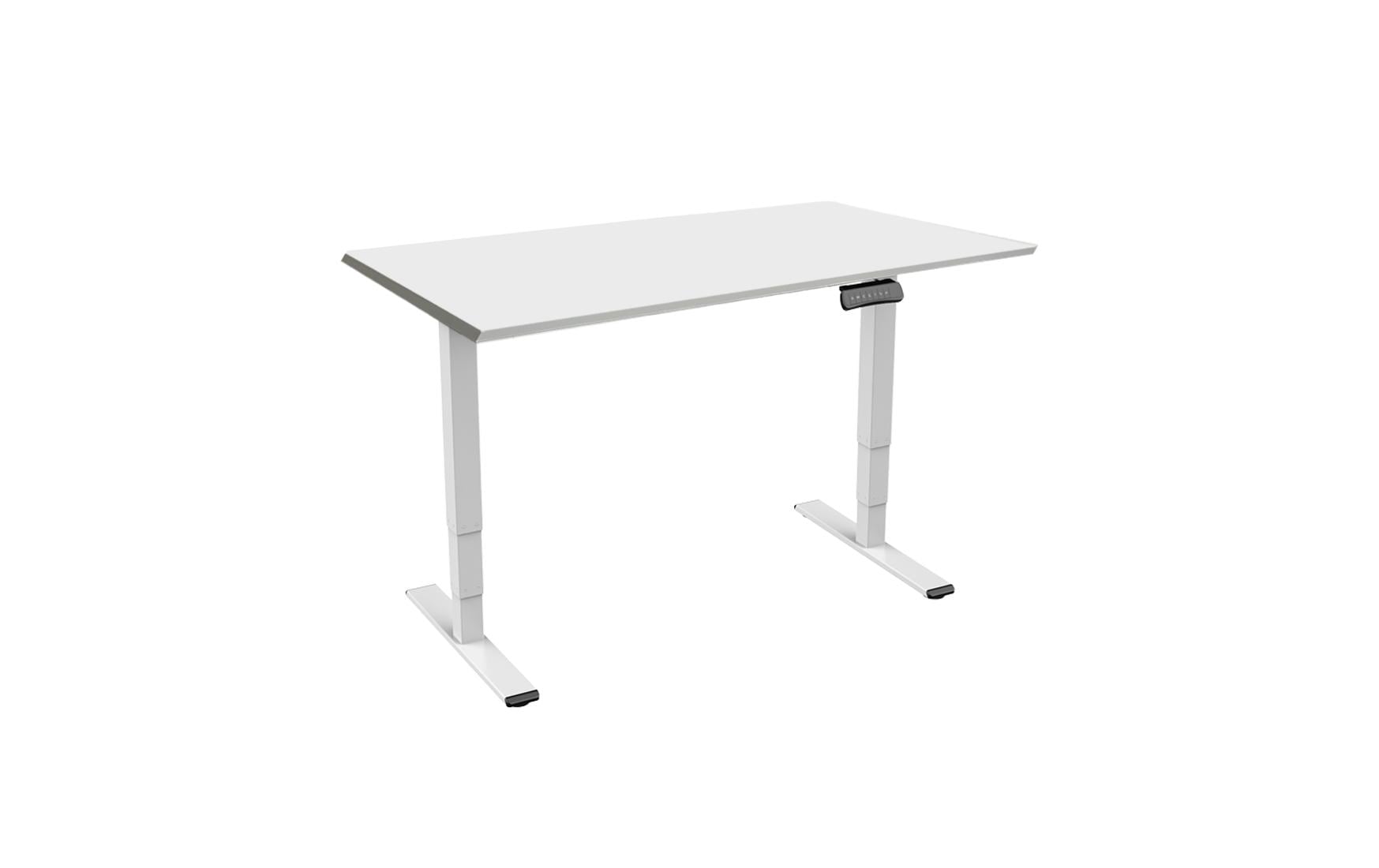 Contini Tisch RAL 9016 1.8 x 0.8 m Weiss mit Grauer Tischplatte
