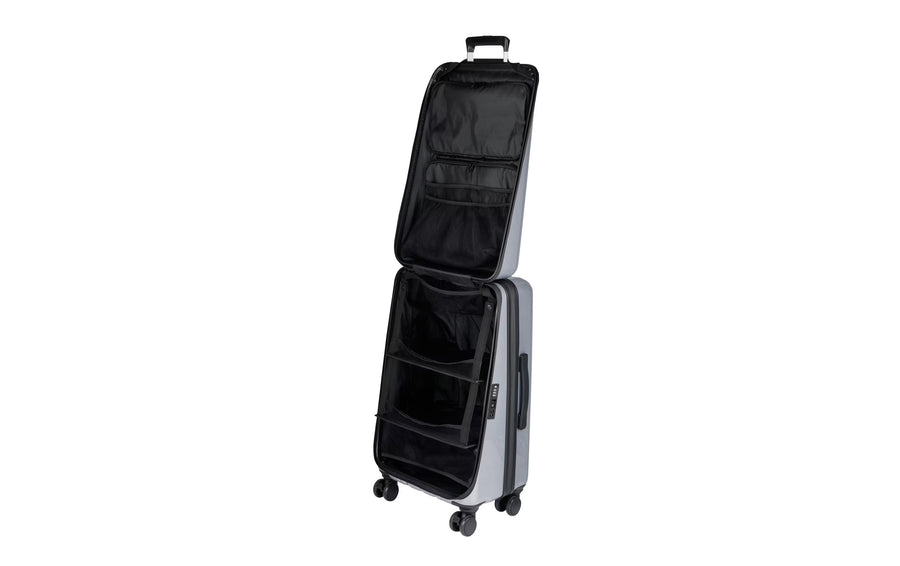 CASYRO Stand-Up Valigia Medium, 80L, Grigio