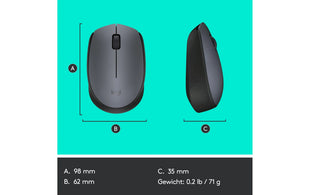 Logitech Maus M170, kabellos