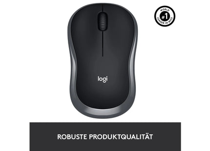 Logitech Mouse M185 Wireless, Anthracite-Black