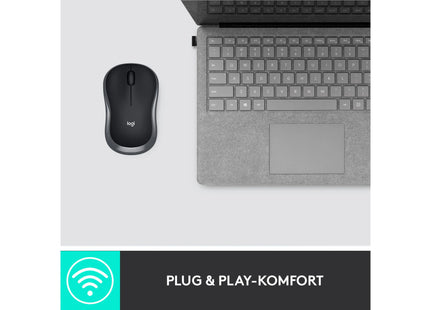 Logitech Mouse M185 Wireless, Anthracite-Black