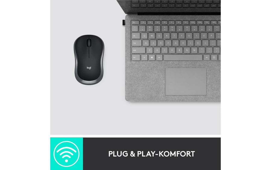 Logitech Mouse M185 Wireless, Anthracite-Black