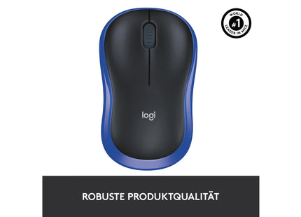 Logitech Mouse M185 Wireless, Blue-Black