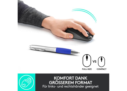 Logitech Mouse M190 Anthracite/Black, wireless