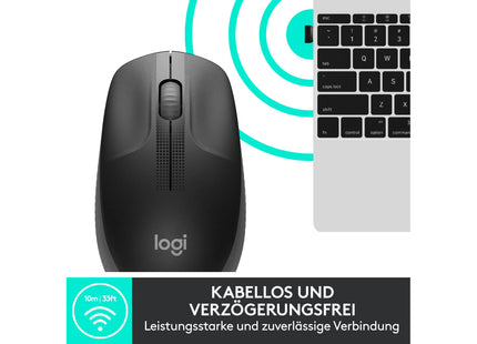 Logitech Mouse M190 Anthracite/Black, wireless
