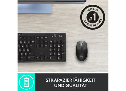 Logitech Mouse M190 Grey/Black, wireless