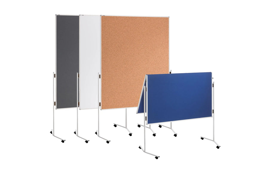 Franken Bacheca Eco 150 cm x 120 cm, Grigio, pieghevole