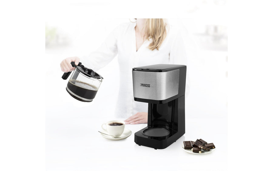 Princess Filterkaffeemaschine Compact 12 Schwarz/Silber - Foto 8