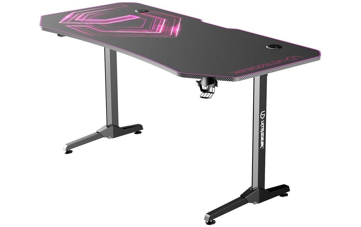 Ultradesk Table de jeu Frag XXL rose