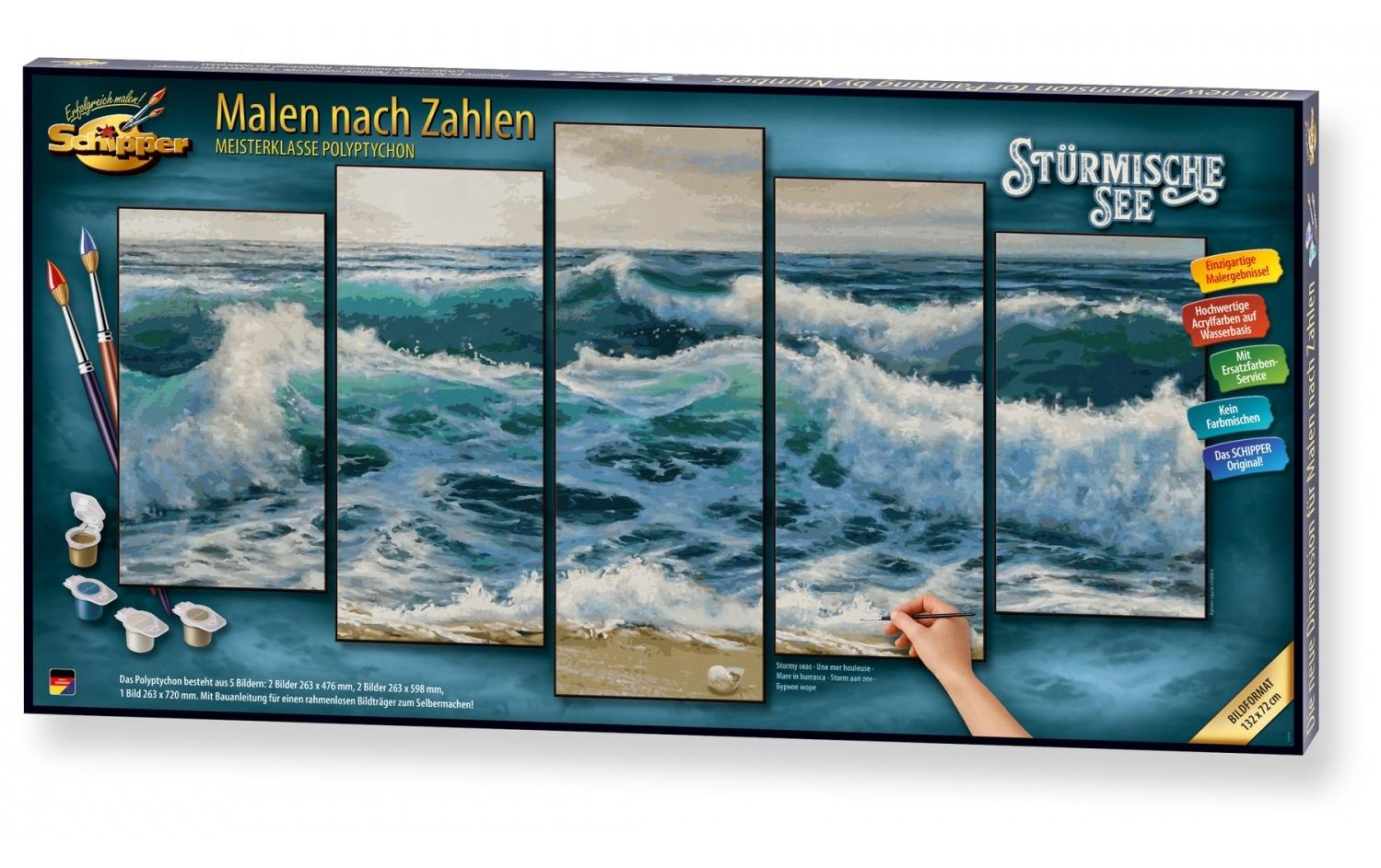 Schipper Malen nach Zahlen Stürmische See