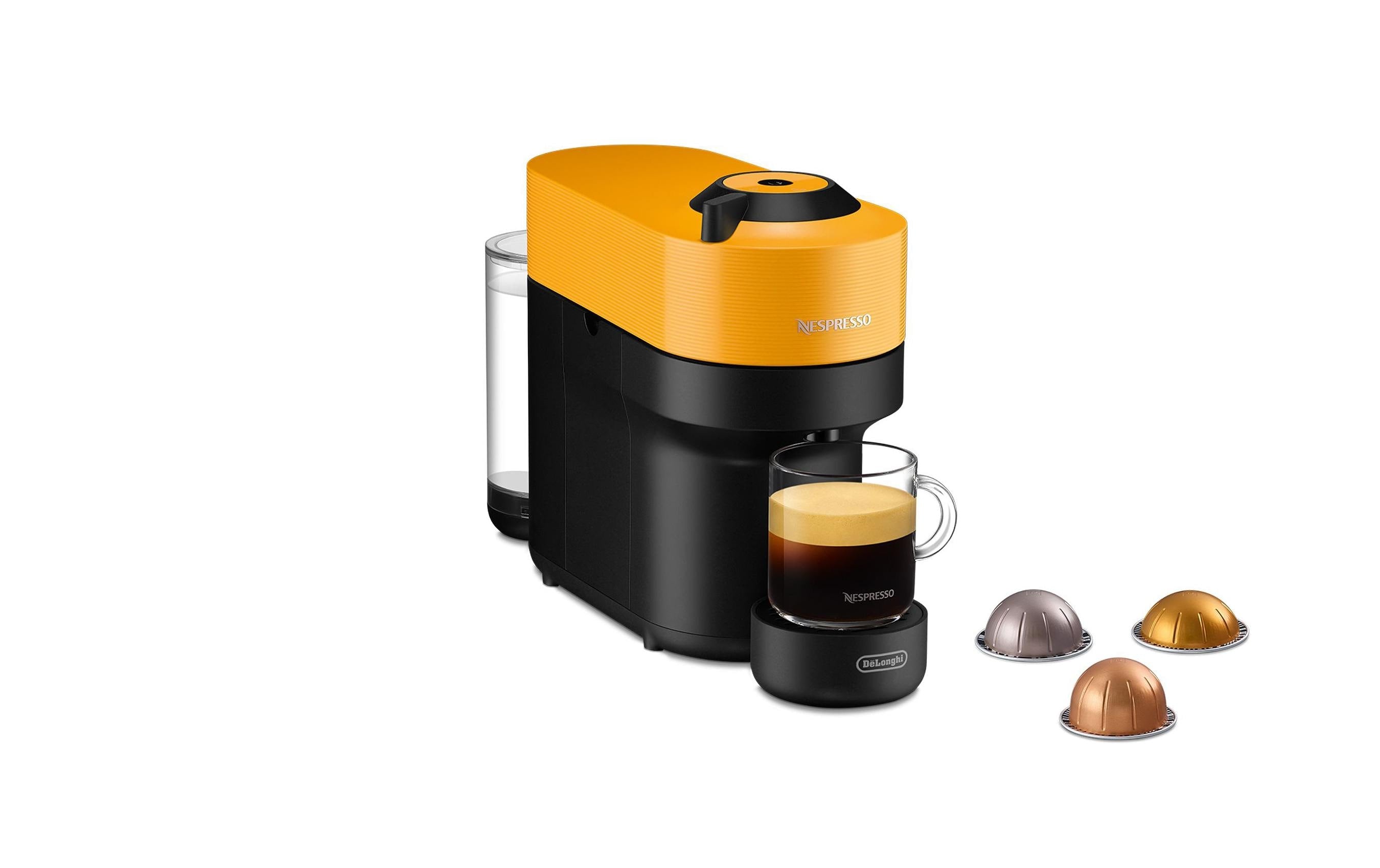 De'Longhi Kaffeemaschine Nespresso Vertuo Pop ENV90.Y Mango Yellow