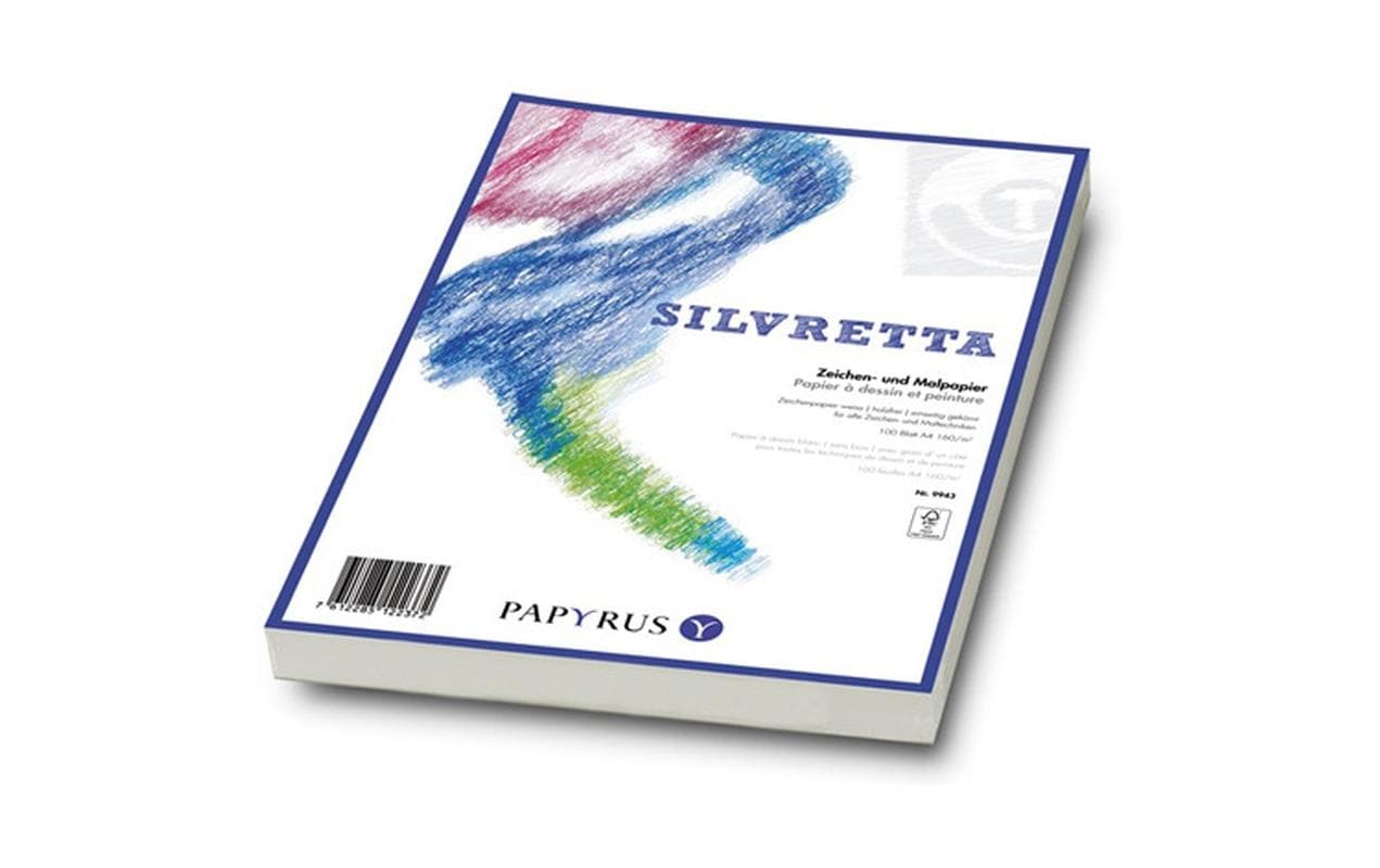 Papyrus Zeichenpapier Silvretta A3, 180 gm², 100 Blatt