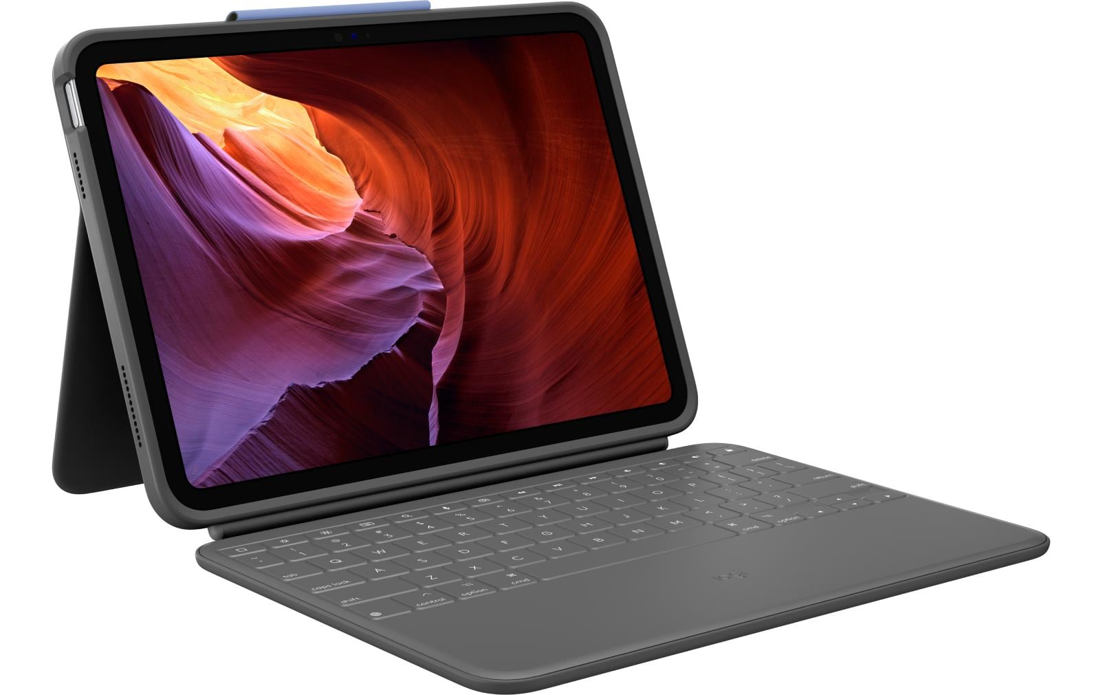 Logitech Tablet Tastatur Cover Rugged Folio iPad 10.9" (10. Gen.), Schwarz
