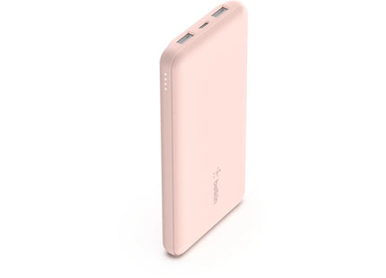 Belkin Power Bank Boost Charge 3-Port 10000 mAh, Pink