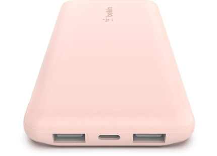 Belkin Power Bank Boost Charge 3-Port 10000 mAh, Pink