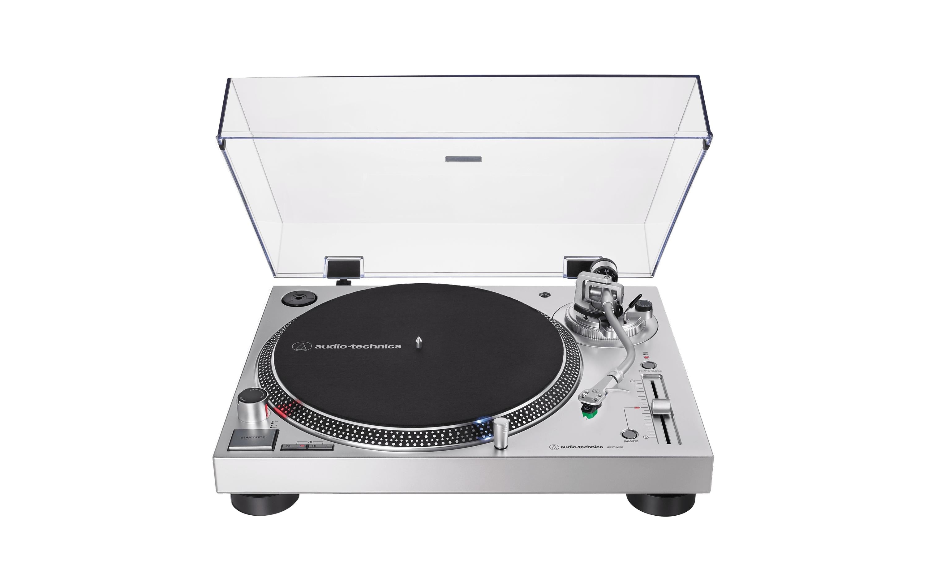 Audio-Technica Plattenspieler AT-LP120XUSB Silber