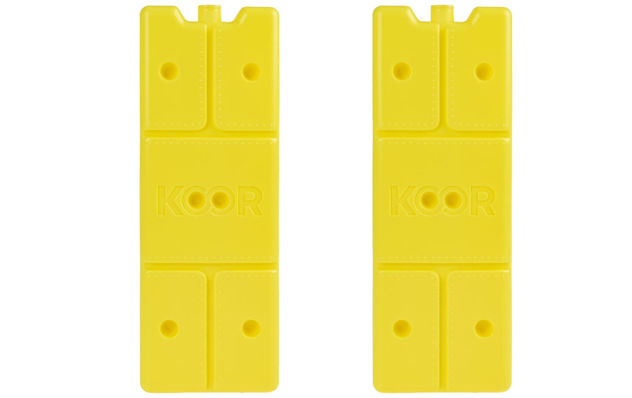 KOOR Elemento refrigerante Arctico M, confezione doppia Giallo