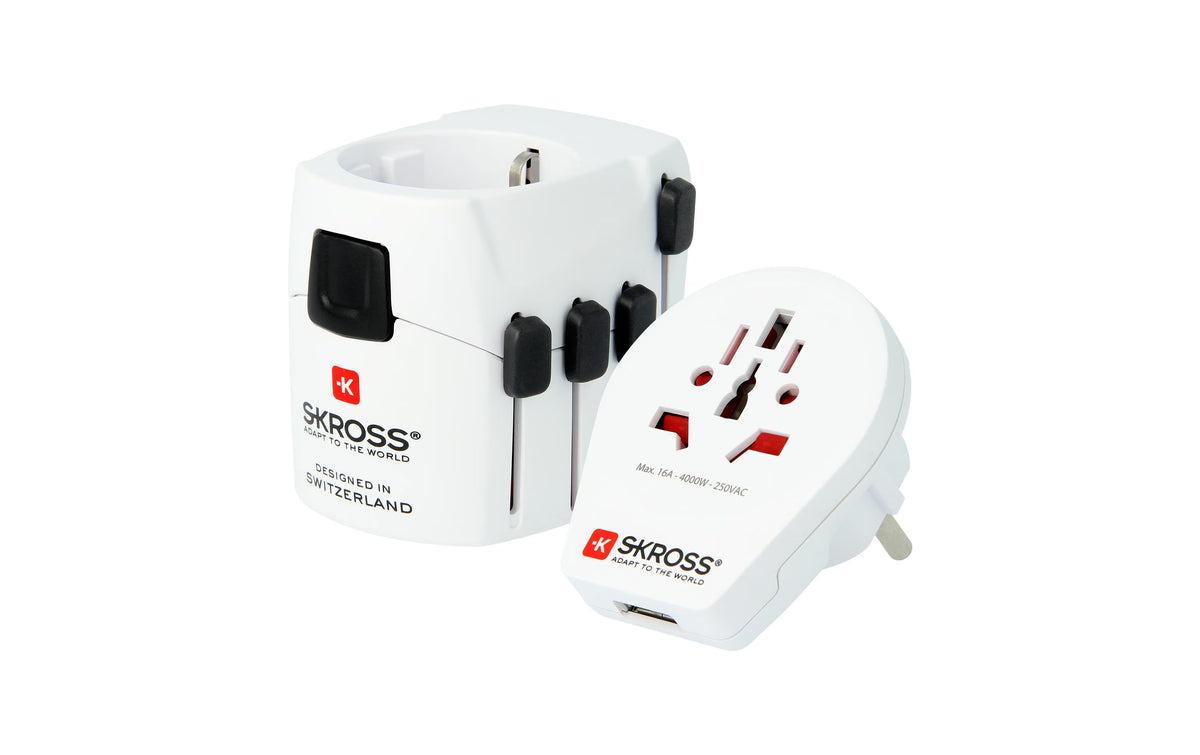 SKROSS Adattatore universale da viaggio PRO World & USB