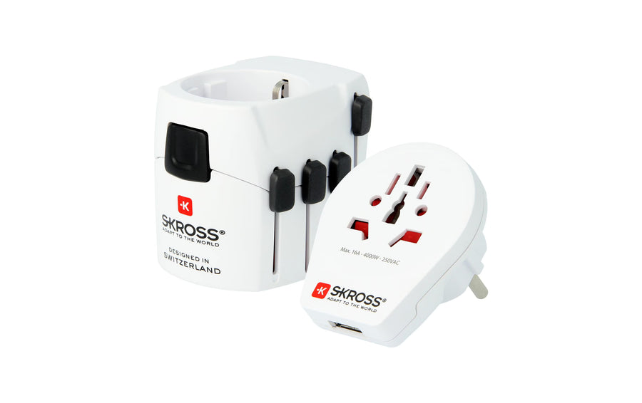 SKROSS Adattatore universale da viaggio PRO World & USB