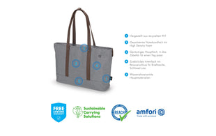 DICOTA Notebooktasche Shopper Eco MOTION 14.1 " Grau