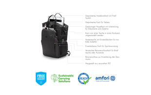 Sac à dos pour ordinateur portable DICOTA Eco Dual GO pour Microsoft Surface 15"