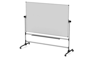 Bi-Office Magnethaftendes Whiteboard 120 cm x 150 cm, Weiss