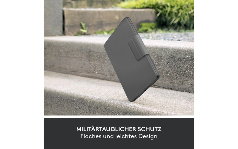 Logitech Tablet Tastatur Cover Rugged Folio iPad 10.9" (10. Gen.), Schwarz