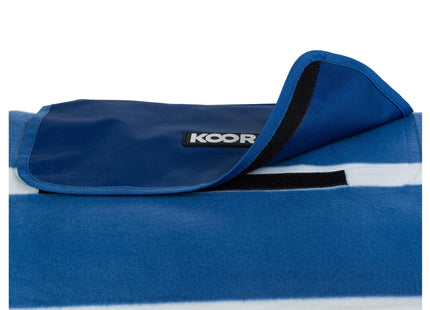 KOOR Picknickdecke Stripes blue 200 x 200 cm