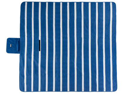 KOOR Picknickdecke Stripes blue 200 x 200 cm