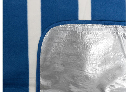 KOOR Picknickdecke Stripes blue 200 x 200 cm