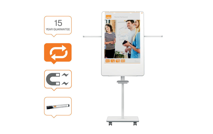 Nobo Lavagna a fogli mobili Move & Meet 680 x 1040 mm